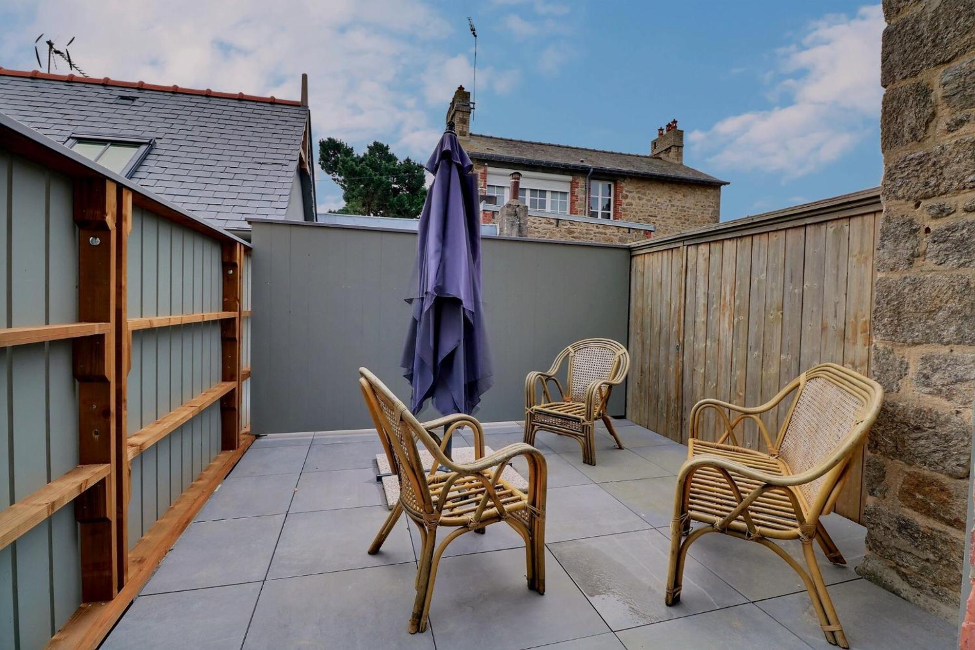 Apartamento les mots bleus-le dériveur Dinard Exterior foto
